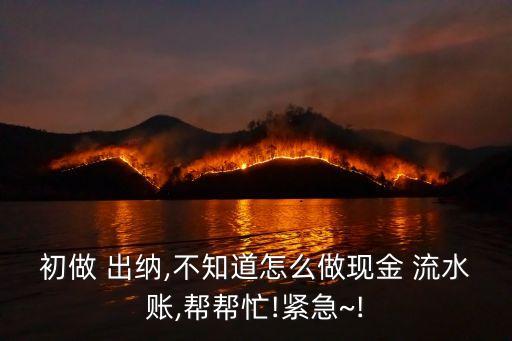 新手出納怎樣記流水賬,想學會計零基礎(chǔ)該從何開始