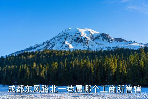  成都東風(fēng)路北一巷屬哪個(gè)工商所管轄