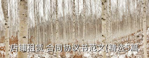 門面出租合同