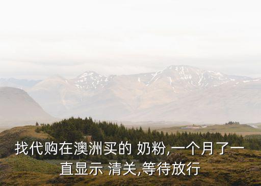 奶粉清關(guān)