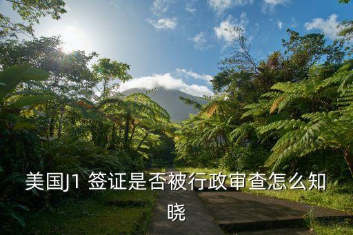j1簽證