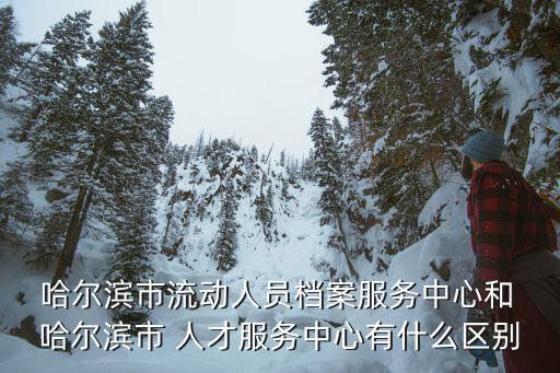  哈爾濱市流動(dòng)人員檔案服務(wù)中心和 哈爾濱市 人才服務(wù)中心有什么區(qū)別