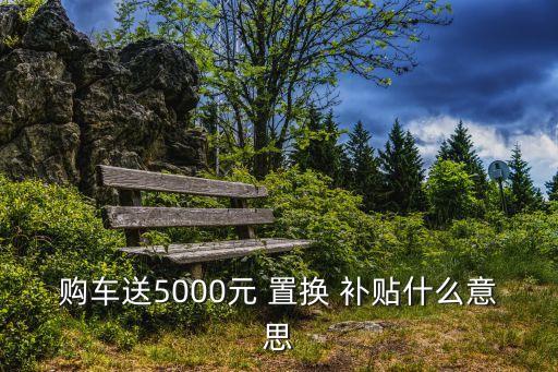 置換補(bǔ)貼是什么意思,買(mǎi)車(chē)舊車(chē)置換補(bǔ)貼是什么意思