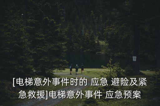 [電梯意外事件時的 應(yīng)急 避險及緊急救援]電梯意外事件 應(yīng)急預(yù)案