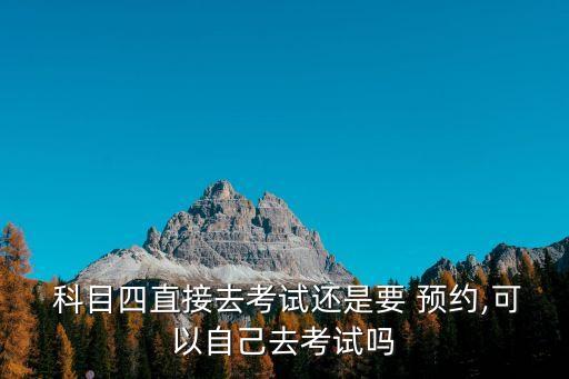  科目四直接去考試還是要 預(yù)約,可以自己去考試嗎