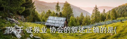 證券業(yè)協(xié)會