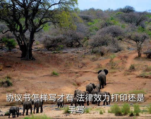 協(xié)議書怎樣寫才有 法律效力打印還是 手寫
