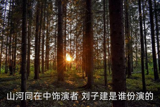 山河同在中飾演者 劉子建是誰(shuí)份演的