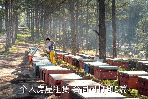 一頁紙租房合同,租房合同可打印一張紙打印