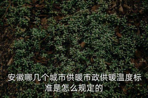  安徽哪幾個(gè)城市供暖市政供暖溫度標(biāo)準(zhǔn)是怎么規(guī)定的