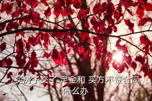 買房已付定金買方違約,已付定金未簽訂合同,可以要求買方賠償嗎