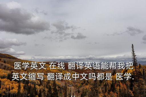 醫(yī)學(xué)翻譯在線翻譯,百度翻譯在線翻譯英語