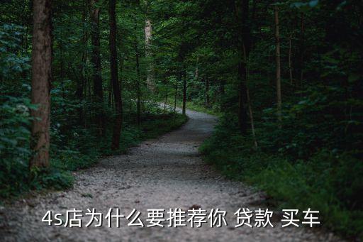 4s店為什么要推薦你 貸款 買車