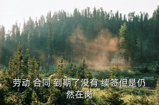 勞動(dòng) 合同 到期了沒(méi)有 續(xù)簽但是仍然在崗