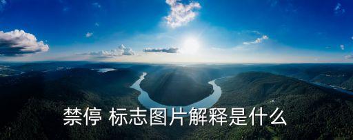 禁停 標(biāo)志圖片解釋是什么