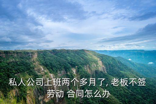 私人公司上班兩個(gè)多月了, 老板不簽 勞動(dòng) 合同怎么辦