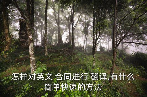 合同翻譯難點分析,翻譯重難點分析