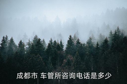 成都車管所地址