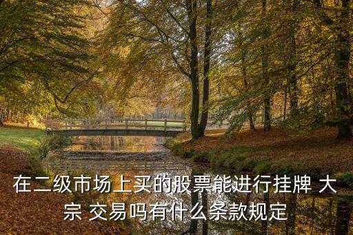 深交所大宗交易