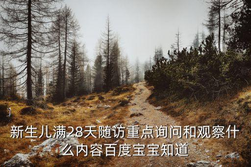 新生兒滿28天隨訪重點(diǎn)詢問和觀察什么內(nèi)容百度寶寶知道
