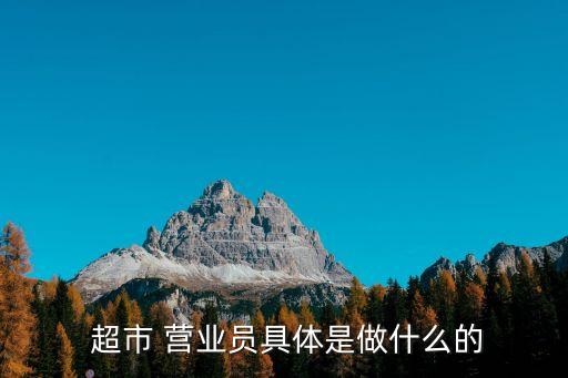 超市營(yíng)業(yè)員