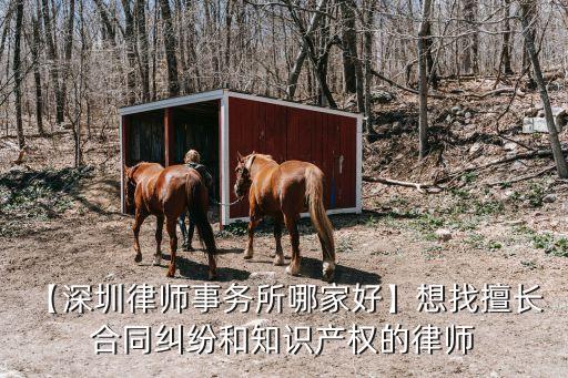 【深圳律師事務(wù)所哪家好】想找擅長(zhǎng) 合同糾紛和知識(shí)產(chǎn)權(quán)的律師