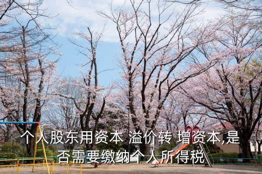 個(gè)人股東用資本 溢價(jià)轉(zhuǎn) 增資本,是否需要繳納個(gè)人所得稅