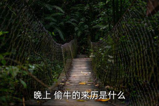偷牛是什么意思,晚上不睡覺(jué)去偷牛是什么意思