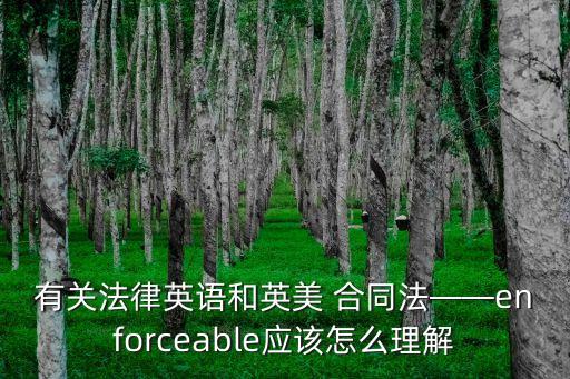 合同法英文詞匯怎么寫