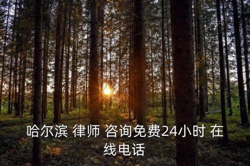 哈爾濱 律師 咨詢免費(fèi)24小時(shí) 在線電話