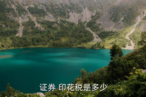 證券交易印花稅