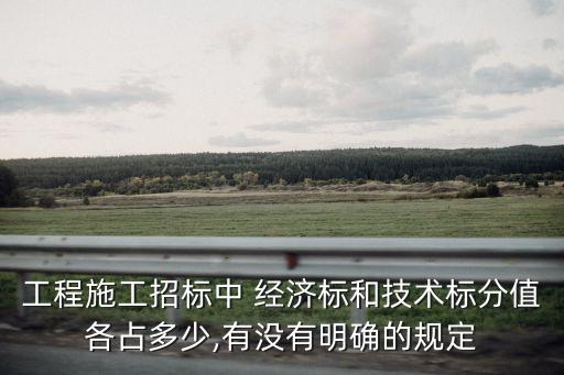 工程施工招標中 經(jīng)濟標和技術(shù)標分值各占多少,有沒有明確的規(guī)定