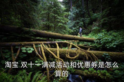 雙十一定金算在滿減里嗎