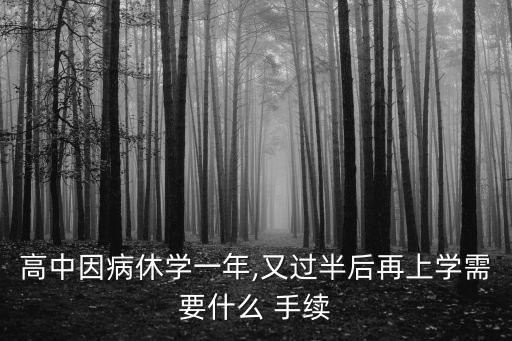 復(fù)學(xué)手續(xù)流程,抑郁孩子休學(xué)后如何順利返學(xué)