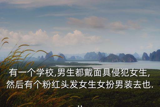有一個學校,男生都戴面具侵犯女生,然后有個粉紅頭發(fā)女生女扮男裝去也...
