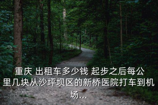  重慶 出租車多少錢 起步之后每公里幾塊從沙坪壩區(qū)的新橋醫(yī)院打車到機(jī)場...