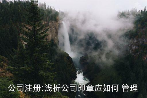 公司注冊(cè):淺析公司印章應(yīng)如何 管理