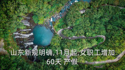山東新規(guī)明確,11月起,女職工增加60天 產(chǎn)假