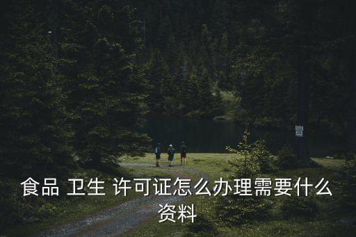 食品 衛(wèi)生 許可證怎么辦理需要什么資料