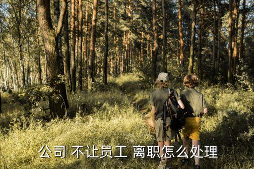  公司 不讓員工 離職怎么處理