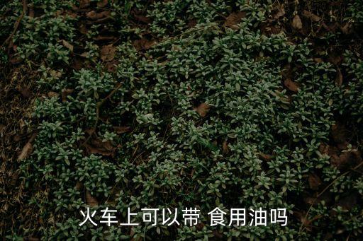 火車能帶食用油嗎,20斤菜籽油能帶上高鐵嗎
