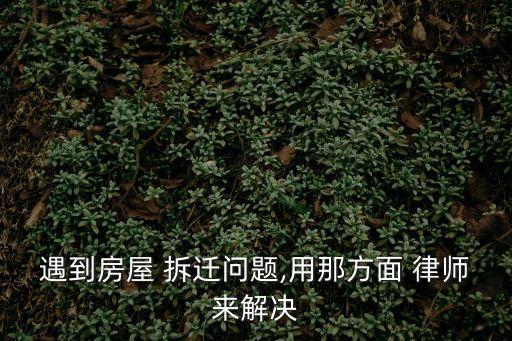 拆遷維權(quán)律師