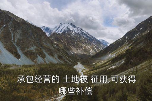 承包經(jīng)營(yíng)的 土地被 征用,可獲得哪些補(bǔ)償