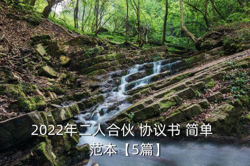 2022年二人合伙 協(xié)議書 簡單 范本【5篇】
