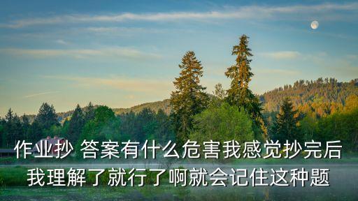 抄答案