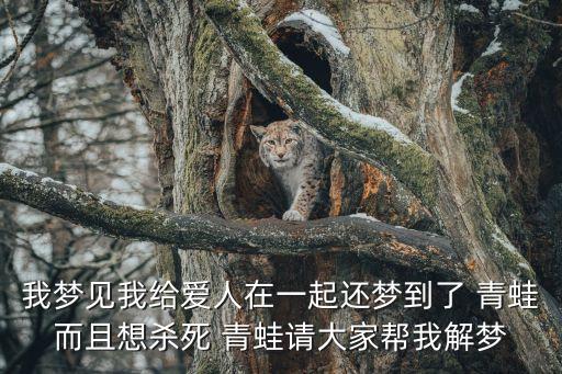 我夢見我給愛人在一起還夢到了 青蛙而且想殺死 青蛙請大家?guī)臀医鈮? class=