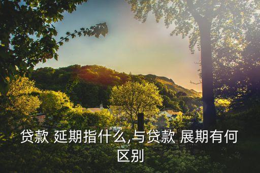 展期和延期的區(qū)別,逾期無(wú)力還款最佳處理方法