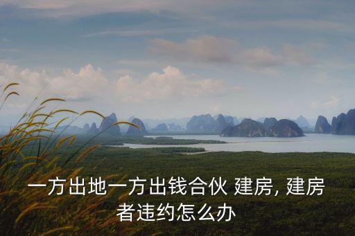 一方出地一方出錢合伙 建房, 建房者違約怎么辦