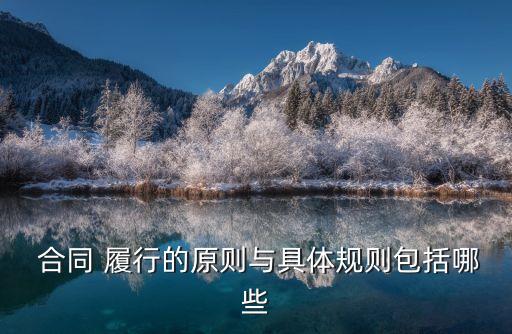 合同如何正確履行法律規(guī)定