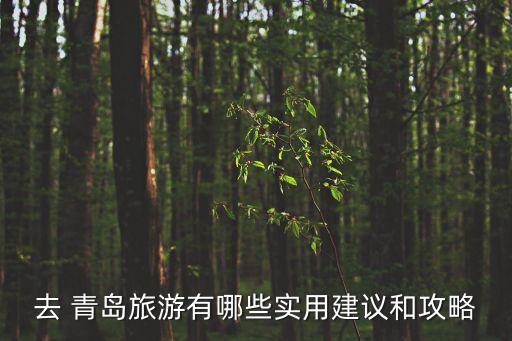 去 青島旅游有哪些實用建議和攻略
